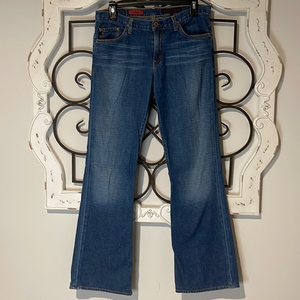 ANTHROPOLOGIE ADRIANA GOLDSCHMIED 100% COTTON THE ANGEL BOOTCUT JEAN SIZE 29